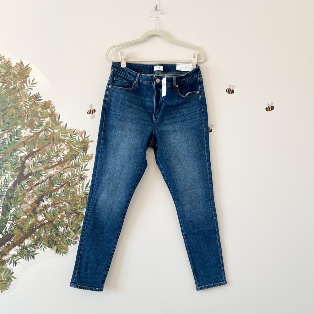 Ann Taylor loft Women's Blue Jeans skinny curvy size 10